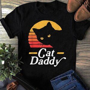 Cat Daddy Vintage Eighties Style Shirt, Retro Cat Lover T-Shirt, 80s Cat 24